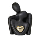 Estátua de Casal em Cerâmica para Decoração Moderna Lenogue