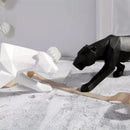 Estátua de Leopardo em Resina para Decoração de Mesa Lenogue
