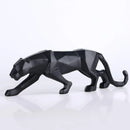 Estátua de Leopardo em Resina para Decoração de Mesa Lenogue