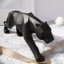 Estátua de Leopardo em Resina para Decoração de Mesa Lenogue