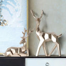Estátuas de Cervo para Decoração de Mesa em Resina 2 Peças Lenogue