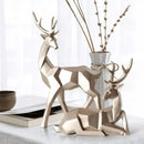 Estátuas de Cervo para Decoração de Mesa em Resina 2 Peças Lenogue
