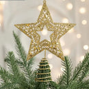 Estrela Dourada de Ferro para Topo de árvore de Natal Decorativa Lenogue