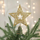 Estrela Dourada de Ferro para Topo de árvore de Natal Decorativa Lenogue