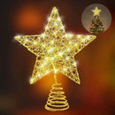Estrela Led Ferro para Topo de árvore de Natal Fio de Cobre Lenogue
