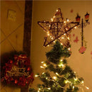 Estrela Led Rústica para Topo de árvore de Natal Decorativa Lenogue