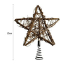 Estrela Led Rústica para Topo de árvore de Natal Decorativa Lenogue