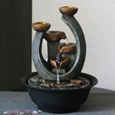Fonte Decorativa de água em Resina Feng Shui para Sala Lenogue