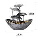 Fonte Decorativa de Mesa com Cascata Lótus Led Bomba Usb Lenogue