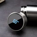 Garrafa Térmica Inox com Sensor de Temperatura Digital Led para Bebidas Lenogue