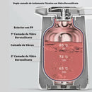 Garrafa Térmica para Café Vidro Borossilicato 1l para Bebidas Quentes Lenogue