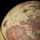 Globo Terrestre Decorativo com Mapa em Inglês para Mesa Lenogue