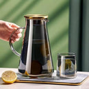 Jarra de Vidro Borossilicato com Tampa para Bebidas 2l Lenogue