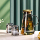 Jarra de Vidro Borossilicato com Tampa para Bebidas 2l Lenogue