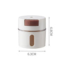 Kit 6 Porta Temperos Magnéticos de Parede com Dosador Lenogue