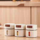 Kit 6 Porta Temperos Magnéticos de Parede com Dosador Lenogue