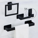 Kit Acessórios para Banheiro de Aço Inox 5 Peças com Fixação Lenogue