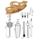 Kit Bartender de Aço Inoxidável com Shaker e Ferramentas Lenogue