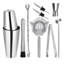 Kit Bartender de Aço Inoxidável com Shaker e Ferramentas Lenogue