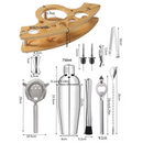 Kit Bartender de Aço Inoxidável com Shaker e Ferramentas Lenogue