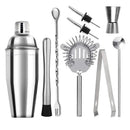 Kit Bartender de Aço Inoxidável com Shaker e Ferramentas Lenogue