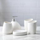 Kit de Banheiro em Cerâmica com 6 Peças para Lavabo Lenogue
