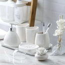 Kit de Banheiro em Cerâmica com 6 Peças para Lavabo Lenogue