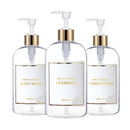 Kit Dispensador de Sabão Líquido 3 Peças para Banheiro Lenogue