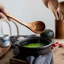 Kit Utensílios de Cozinha 7 Peças em Madeira Teca Lenogue