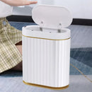 Lixeira Automática Oval 9l com Sensor para Banheiro e Cozinha Lenogue