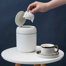 Lixeira de Mesa com Tampa Antipoeira Design Compacto Lenogue