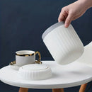 Lixeira de Mesa com Tampa Antipoeira Design Compacto Lenogue