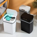 Lixeira Inteligente 15l com Sensor Automático para Banheiro e Cozinha Lenogue