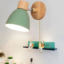 Luminária de Parede Led Madeira Estilo Nórdico para Decoração Lenogue