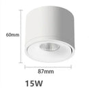 Luminária de Teto Led Rotativa Dimerizável em Alumínio Moderno Lenogue