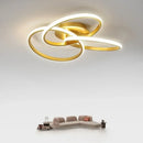 Luminária Led Trefoil Regulável Preta Branca e Dourada para Sala Lenogue