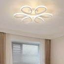 Lustre de Teto em Alumínio com Design Floral para Sala e Quarto Lenogue
