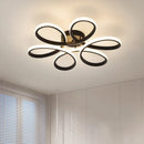 Lustre de Teto em Alumínio com Design Floral para Sala e Quarto Lenogue