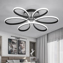 Lustre de Teto em Alumínio com Design Floral para Sala e Quarto Lenogue
