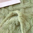Manta Coral Marrom Fleece Grossa para Sofá e Sala de estar Lenogue