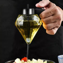 Meleira de Vidro Dispenser para Mel com Base de Aço Inox Lenogue