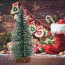 Mini árvore de Natal Pinheiro Nevado para Decoração Natalina Lenogue