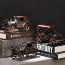 Miniatura de Carro Antigo em Metal para Decoração Retrô Lenogue