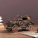 Miniatura de Carro Antigo em Metal para Decoração Retrô Lenogue