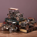 Miniatura de Carro Antigo em Metal para Decoração Retrô Lenogue