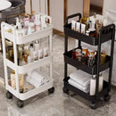 Organizador de Cozinha com Rodas Multiuso Preto ou Branco para Casa Lenogue