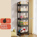 Organizador de Cozinha com Rodas Multiuso Preto ou Branco para Casa Lenogue