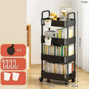 Organizador de Cozinha com Rodas Multiuso Preto ou Branco para Casa Lenogue