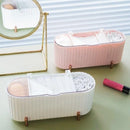 Organizador de Maquiagem Porta Esponja e Algodão com Design Luxuoso Lenogue
