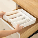 Organizador de Talheres Branco Divisórias para Cozinha Moderna Lenogue